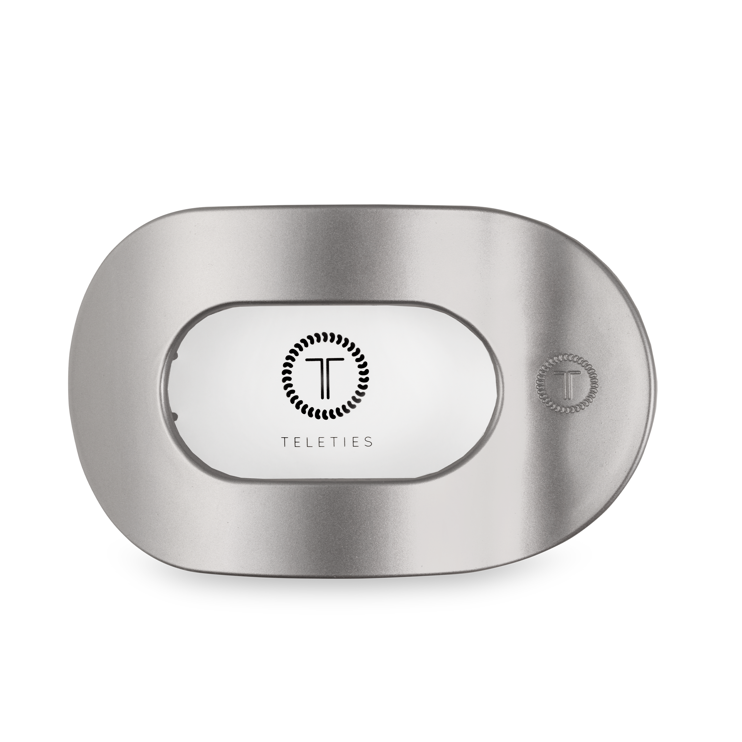 TELETIES - Round Flat Hair Clip | Large | Disco Daydream