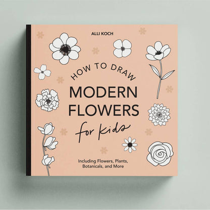 How to Draw Books for Kids: Modern Flowers