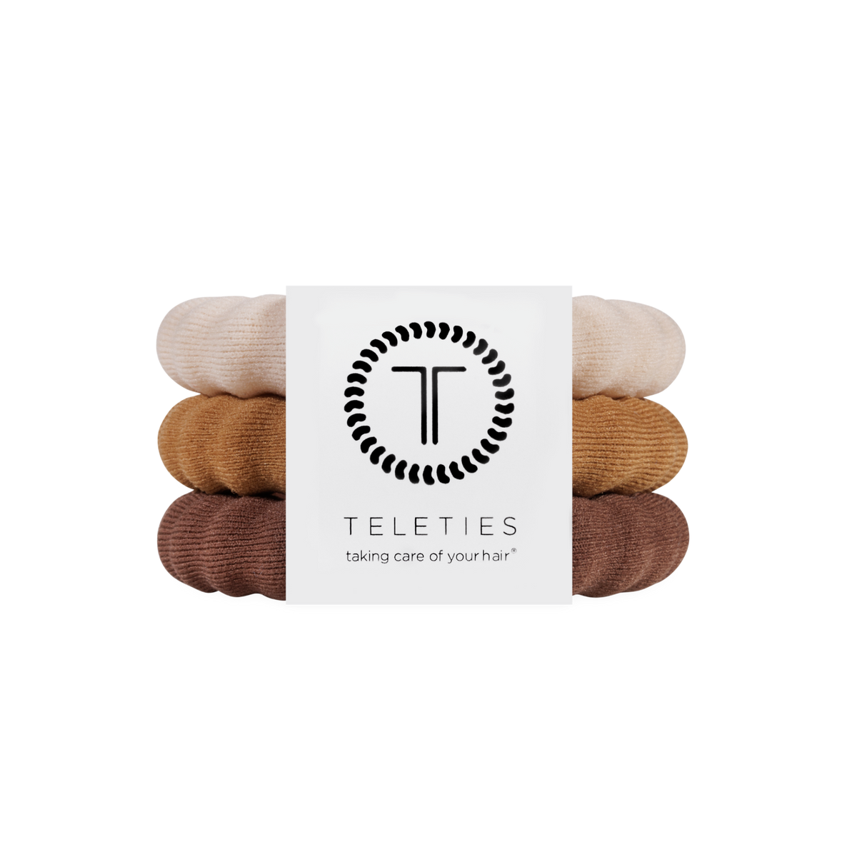 TELETIES - Espresso Yourself Large Nylon Hair Ties