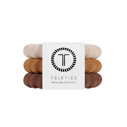 TELETIES - Espresso Yourself Large Nylon Hair Ties