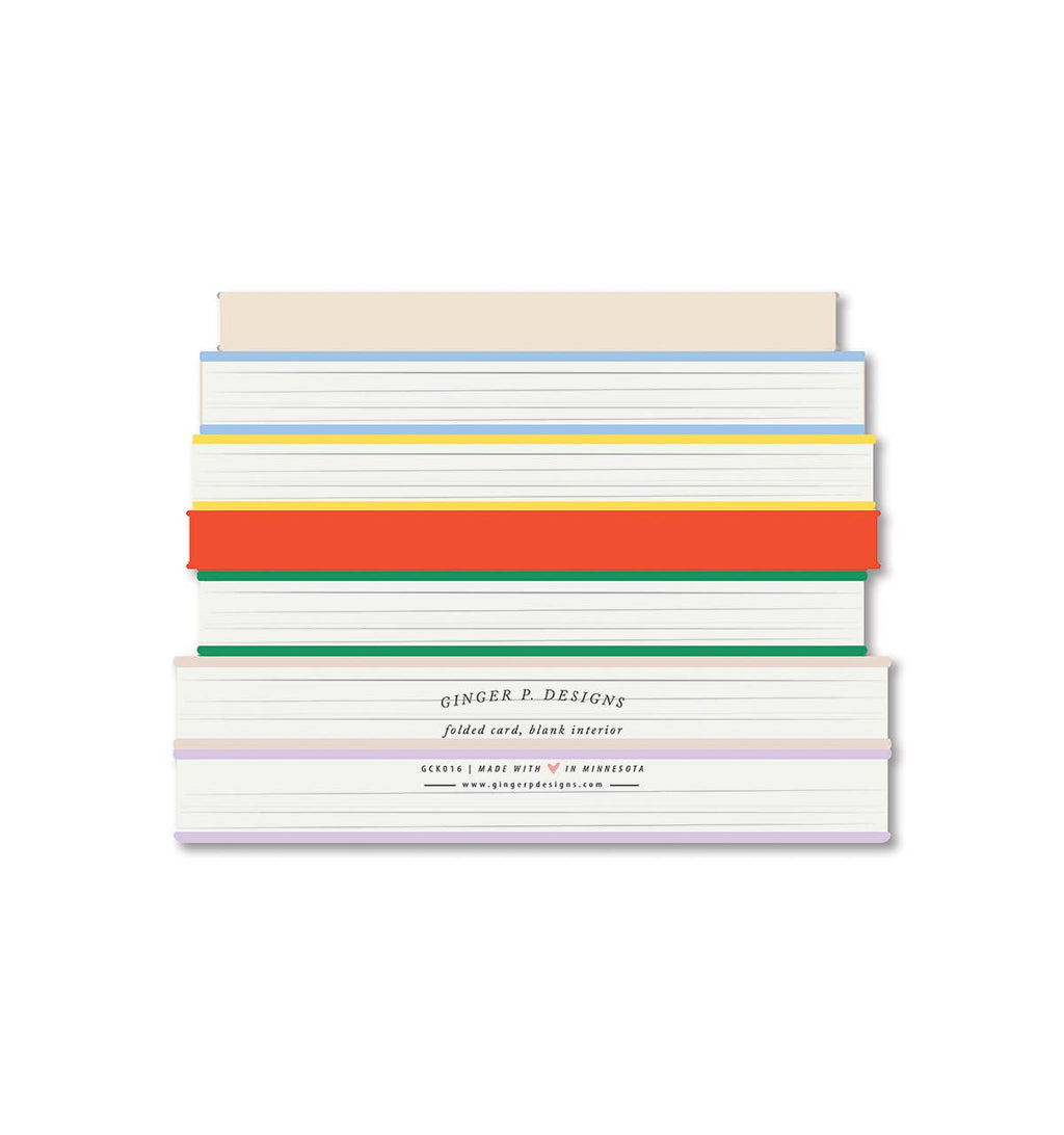 Ginger P. Designs - Baby Books die-cut Greeting Card
