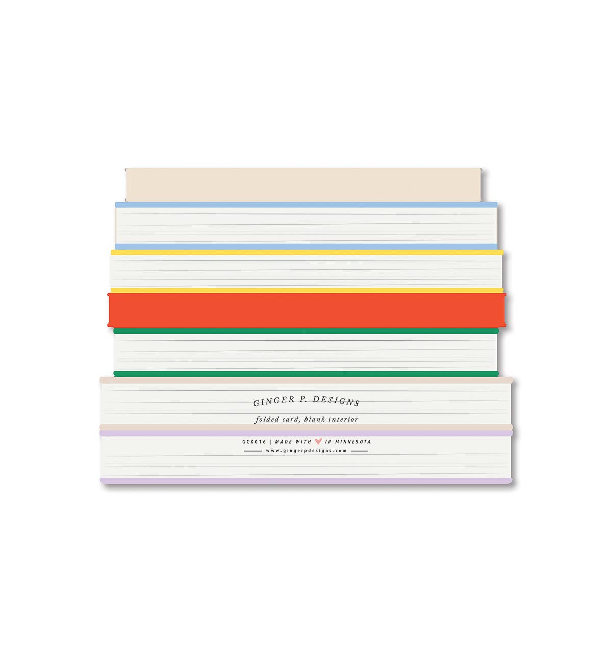 Ginger P. Designs - Baby Books die-cut Greeting Card