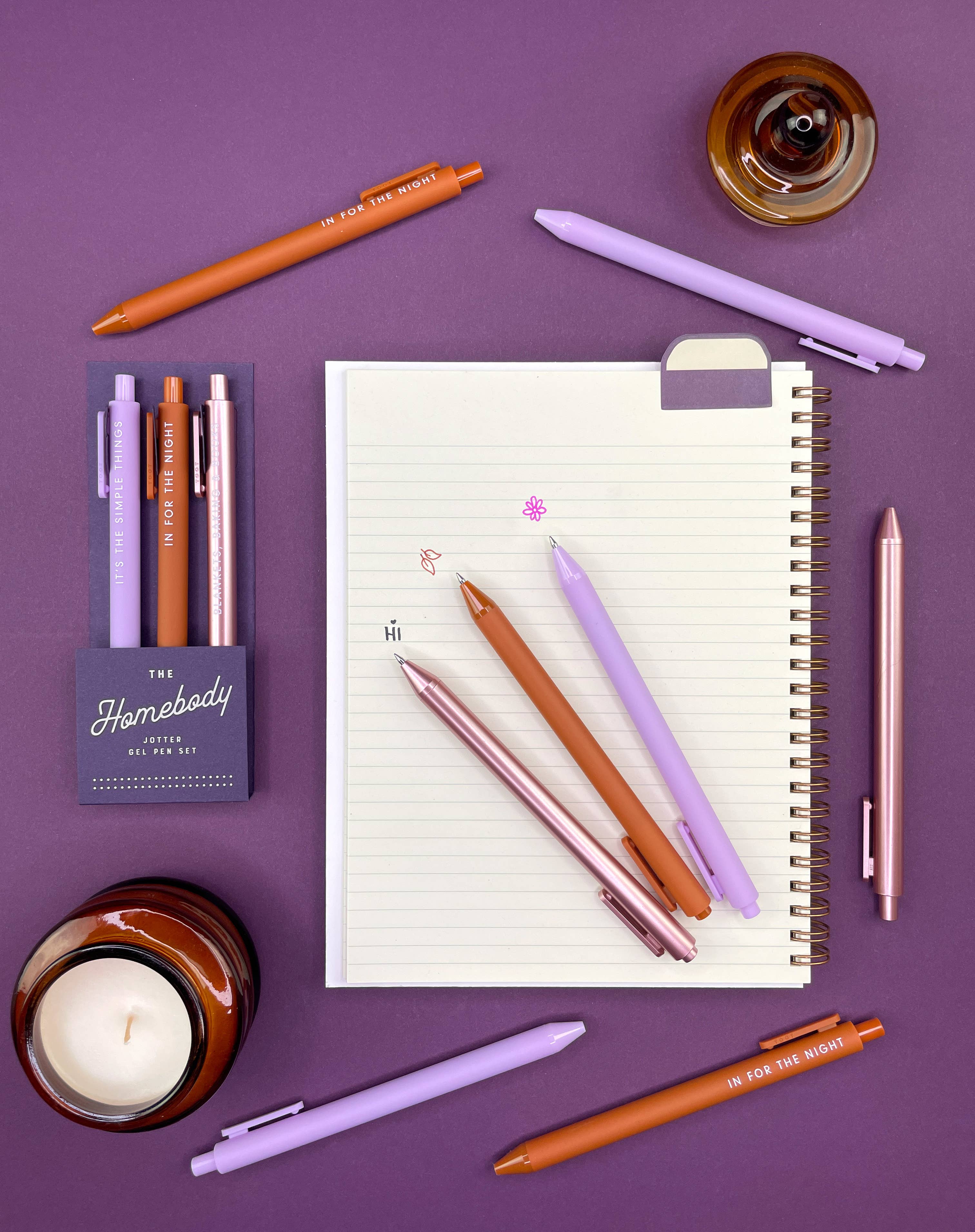 Ruff House Print Shop - Homebody Jotter Gel Pen : Set of 3