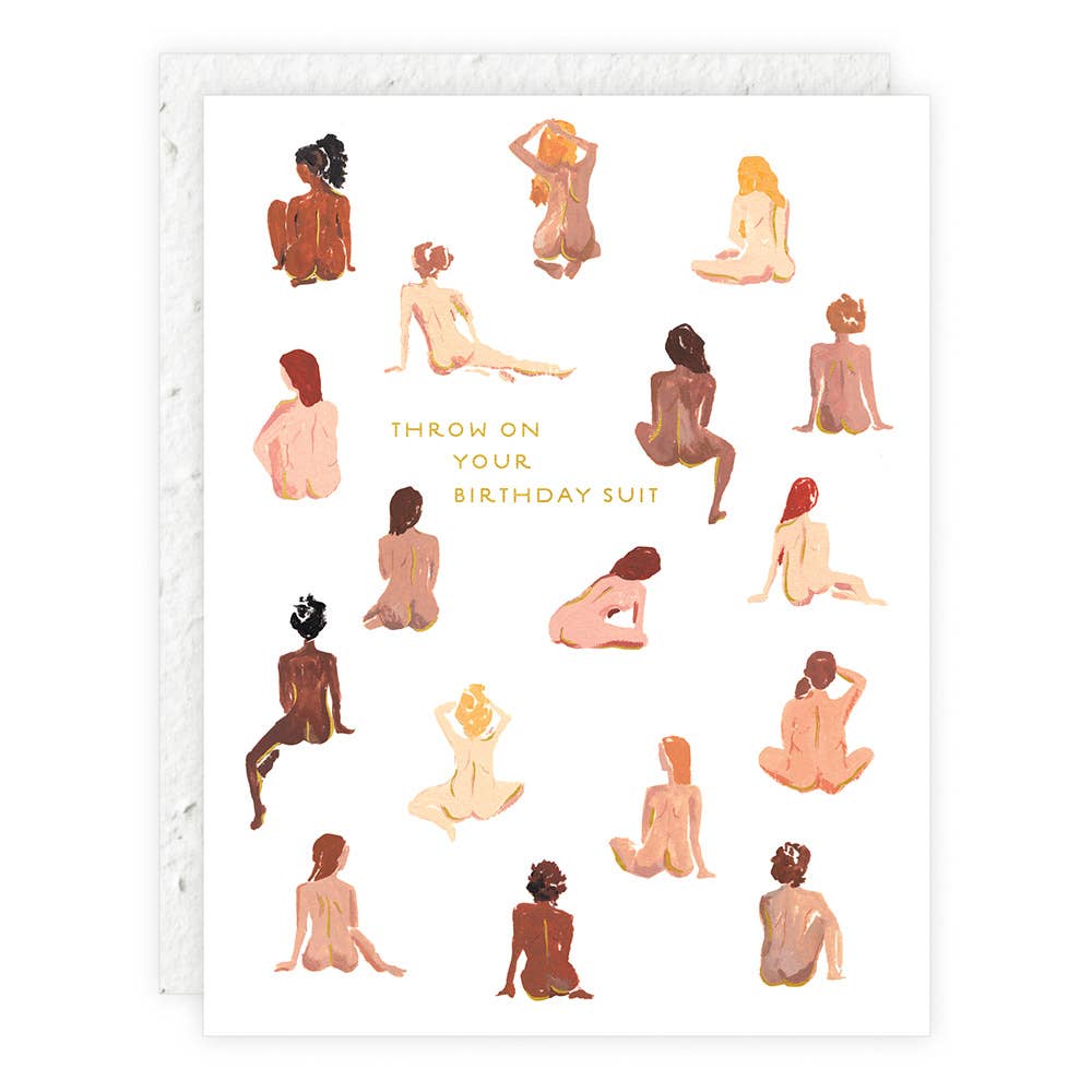 Seedlings - Birthday Suit - Birthday Card