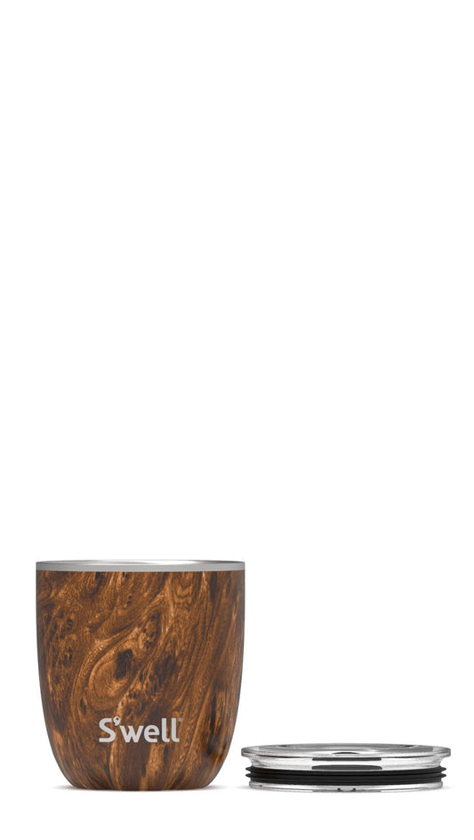 S'well - Stainless Steel Teakwood 10oz Tumbler with Lid