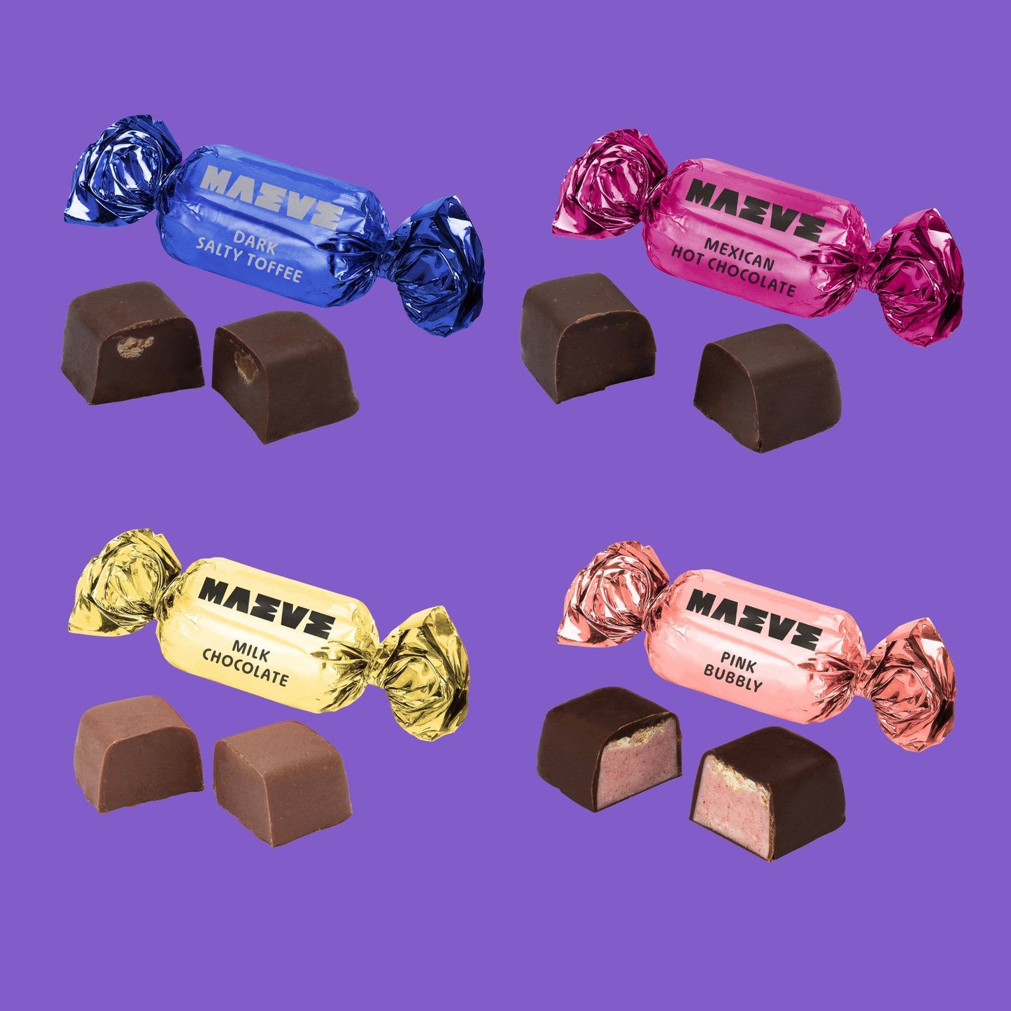 Seattle Chocolate Presents Maeve - NEW! Valentine's - Night Chocolate Bonbon Box - 4oz