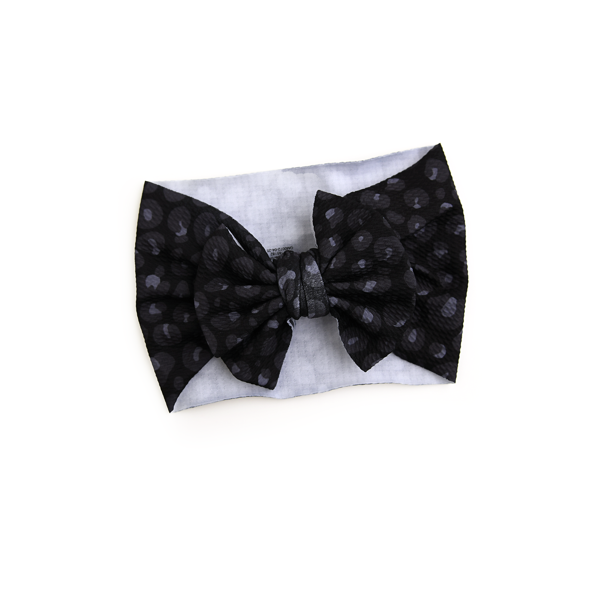 Gigi and Max - Ash Black Leopard Headwrap Halloween Hair Accessory Headband