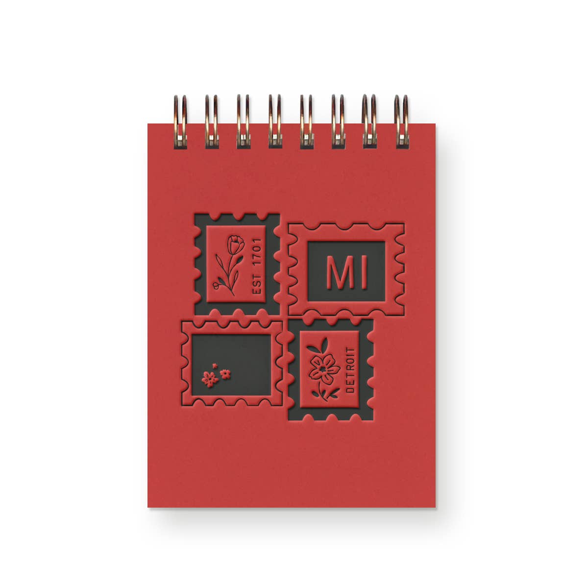 Ruff House Print Shop - Custom City Stamp Mini Jotter Notebook - Atlantic, IA