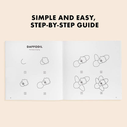 How to Draw Books for Kids: Modern Flowers
