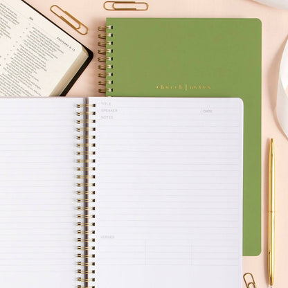 Church Notes Co. - Olive Church Notes Bible Reference Notebook