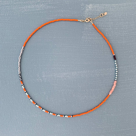 Alice Rise - Thinnest Line necklace in Marigold