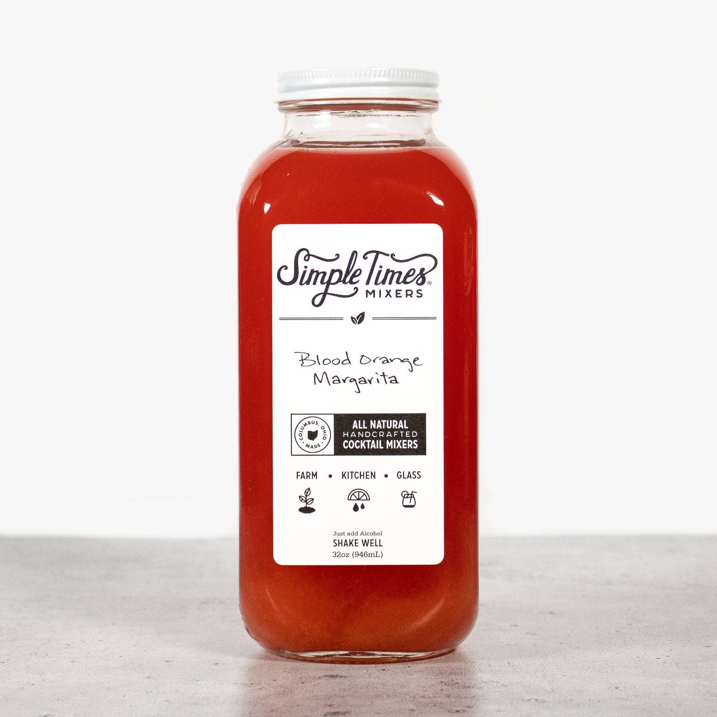 Simple Times Mixers - Blood Orange Margarita | All Natural Cocktail Mixer