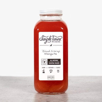 Simple Times Mixers - Blood Orange Margarita | All Natural Cocktail Mixer