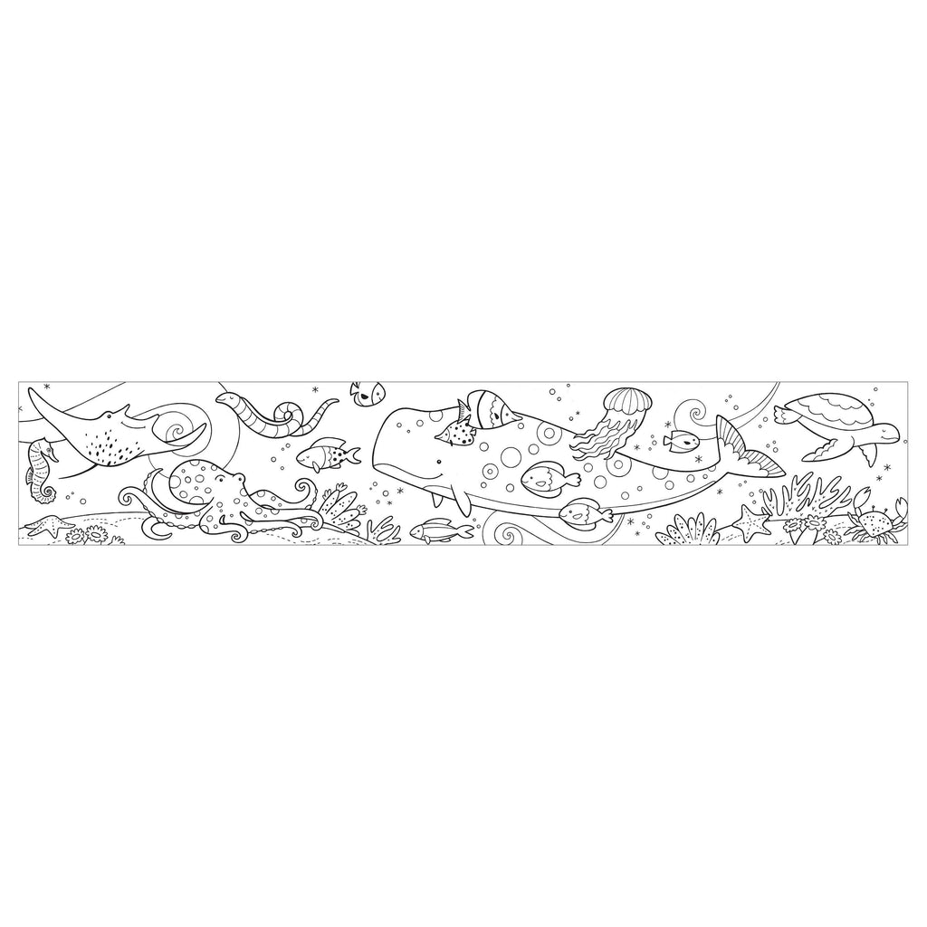 Chronicle Books - Under The Sea Mini Coloring Roll