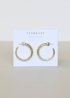 JaxKelly - Everyday Gold Hoop Earrings - Medium