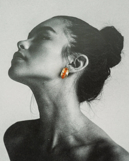 Mod + Jo - Evy Raised Gemstone Hoops