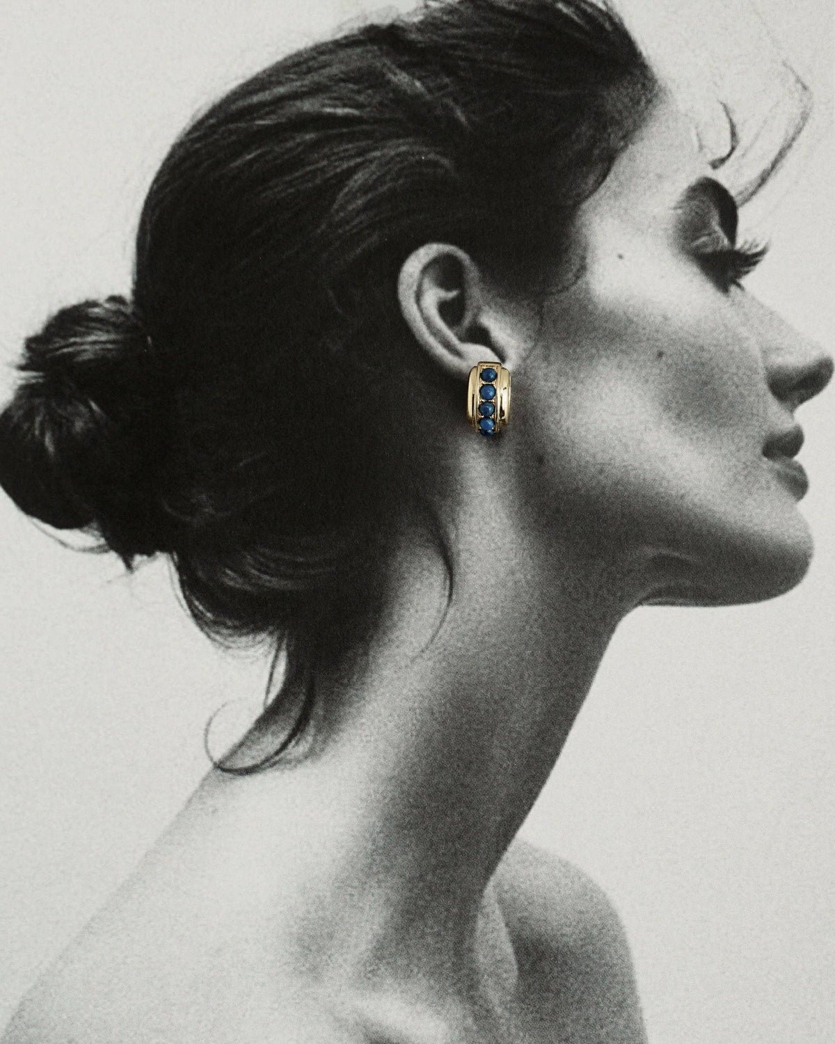 Mod + Jo -  Evy Raised Gemstone Hoops
