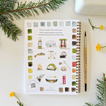 emily lex studio - Camping watercolor workbook
