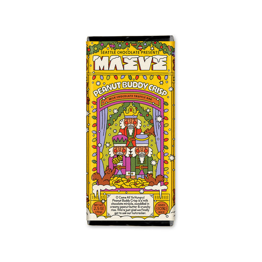 Seattle Chocolate Presents Maeve - Holiday - Peanut Buddy Crisp Truffle Bar