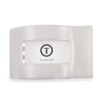 TELETIES - Flat Rectangle Hair Clip | Large | Coconut White