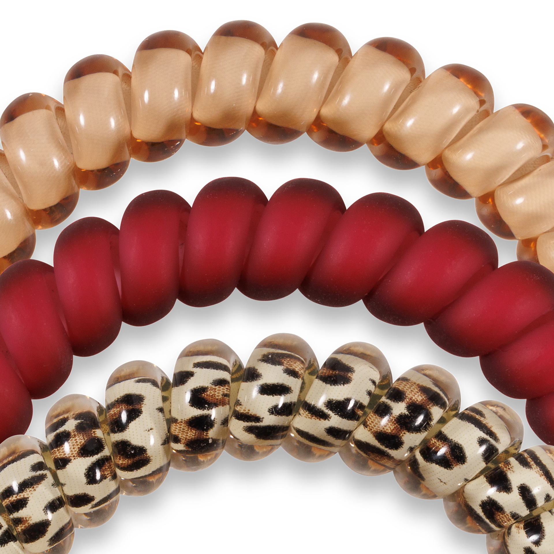 TELETIES - Spiral Hair Coils | Small | Wild Side Hair Ties