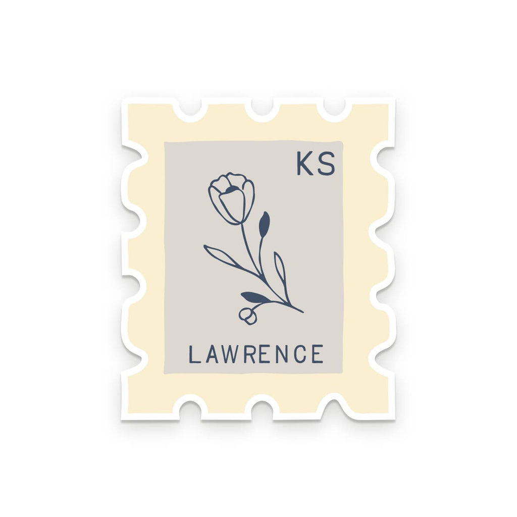 Ruff House Print Shop - Custom City Stamp Sticker - Atlantic, IA