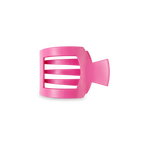 TELETIES - Square Flat Hair Clip | Small | Paradise Pink