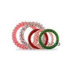 TELETIES - Sprial Hair Coils | Mix Pack | Rockin' Around Hair Ties