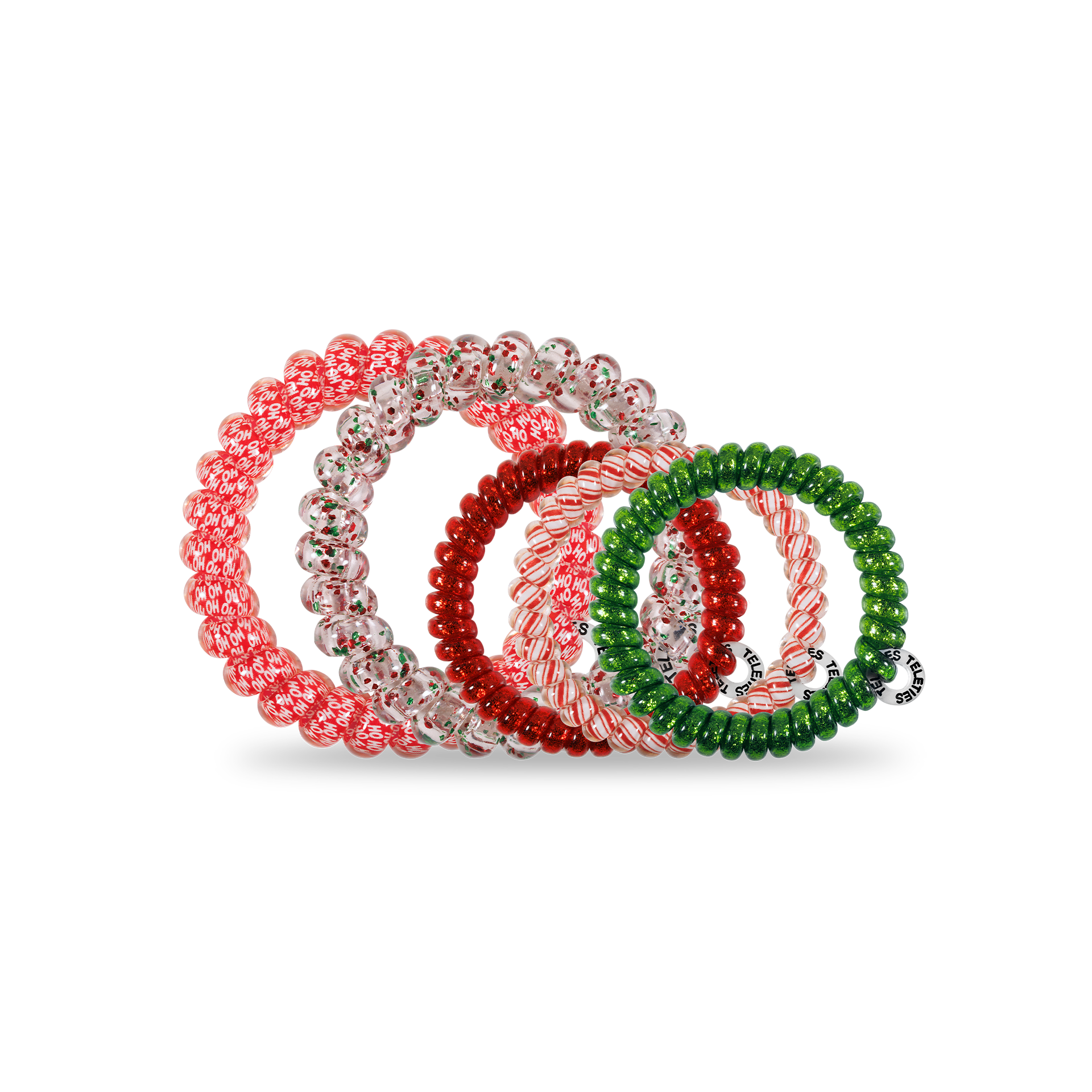 TELETIES - Sprial Hair Coils | Mix Pack | Rockin' Around Hair Ties