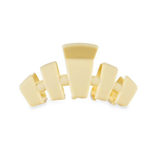 TELETIES - Classic Hair Clip | Medium | Butter Yellow