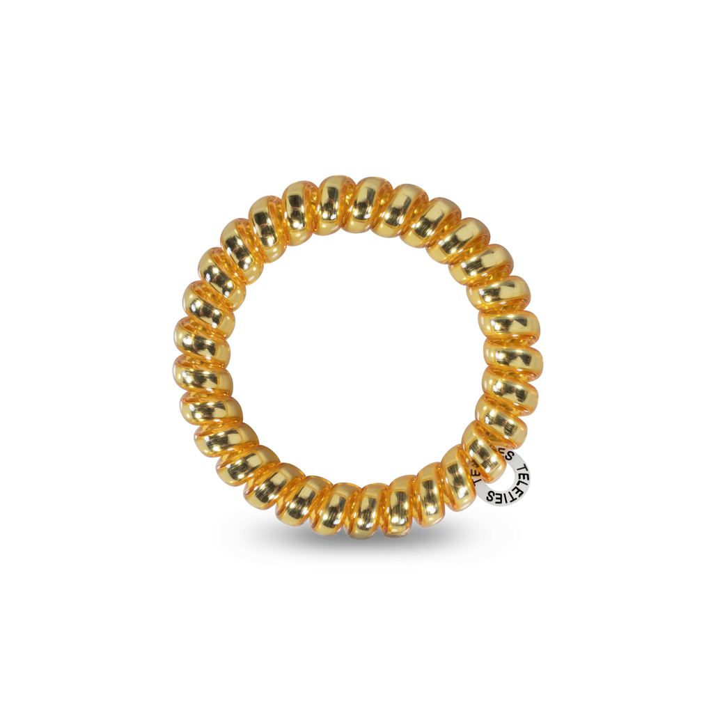 TELETIES - Spiral Hair Coils | Large | Sunset Gold Hair Ties