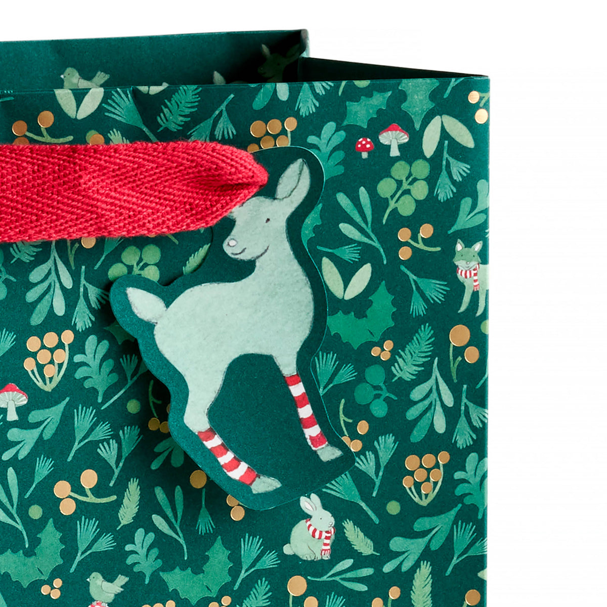 E. Frances Paper - Winter Forest Christmas Holiday Gift Bag, Medium