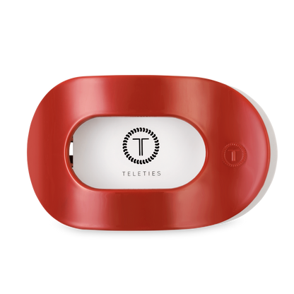 TELETIES - Flat Round Hair Clip | Large | Red Carpet Ready