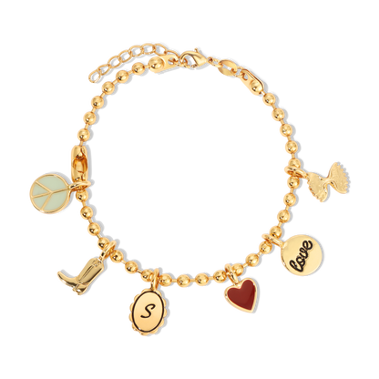 Lucky Feather - Charm Garden - Bracelet Chain - Gold