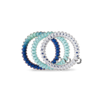 TELETIES - Reel Love - Small Spiral Hair Coils, Hair Ties, 3-Pack