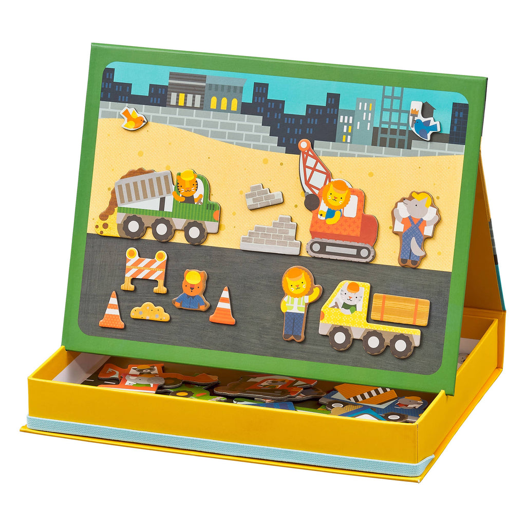 mudpuppy - Construction Site Magnetic Play Scene