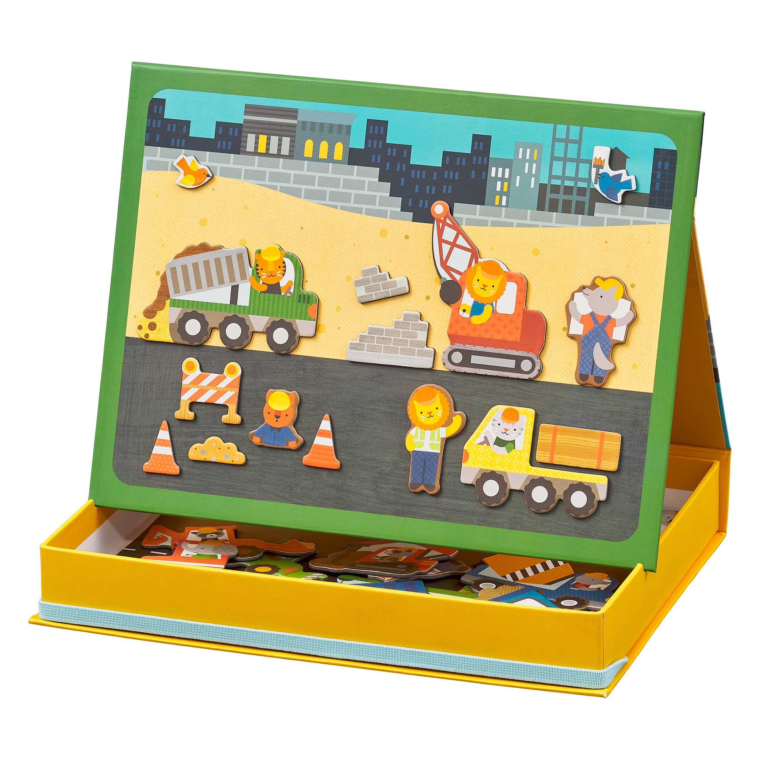 mudpuppy - Construction Site Magnetic Play Scene