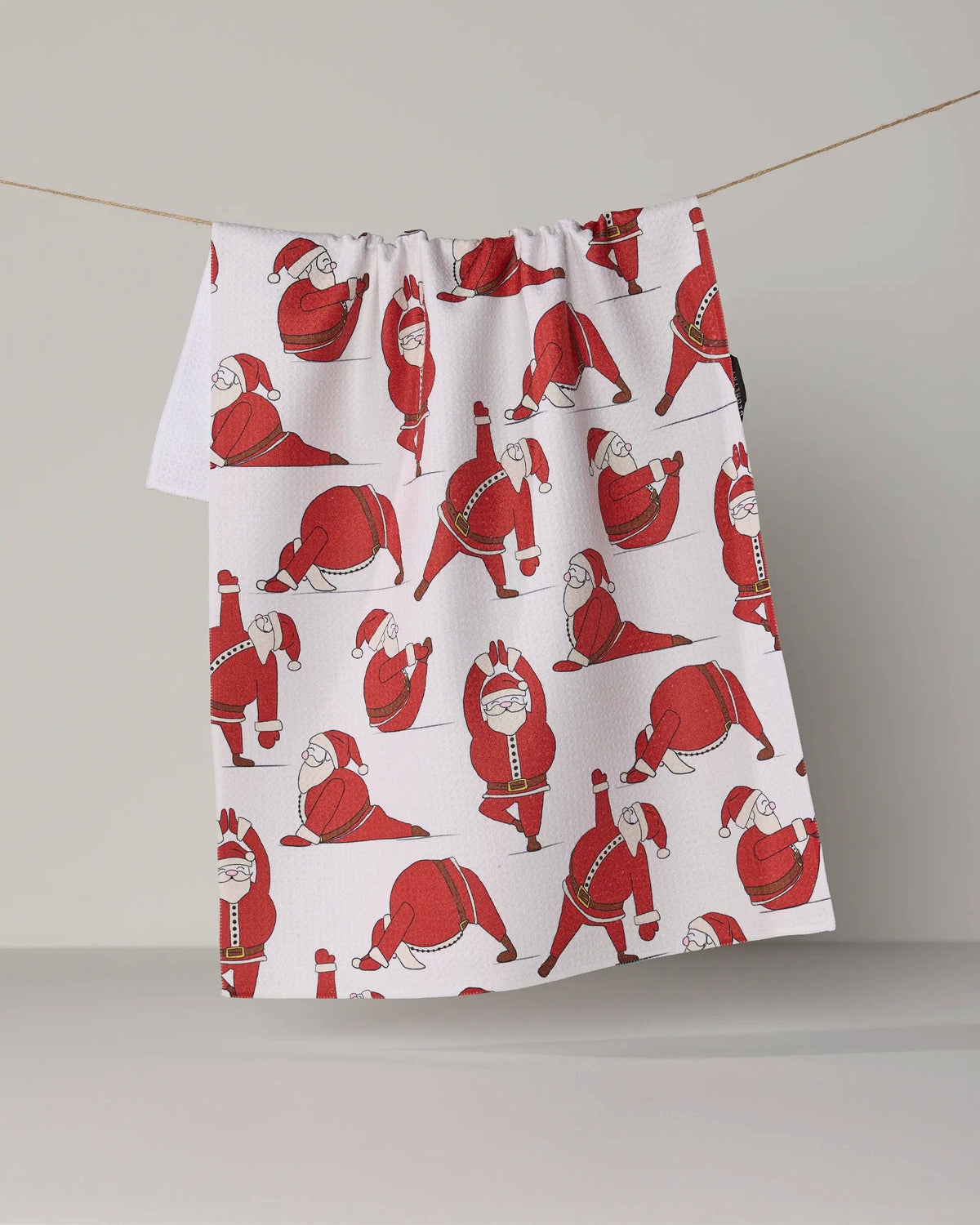 Geometry - Stretchy Santy Tea Towel - Holiday 2026