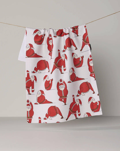 Geometry - Stretchy Santy Tea Towel - Holiday 2026