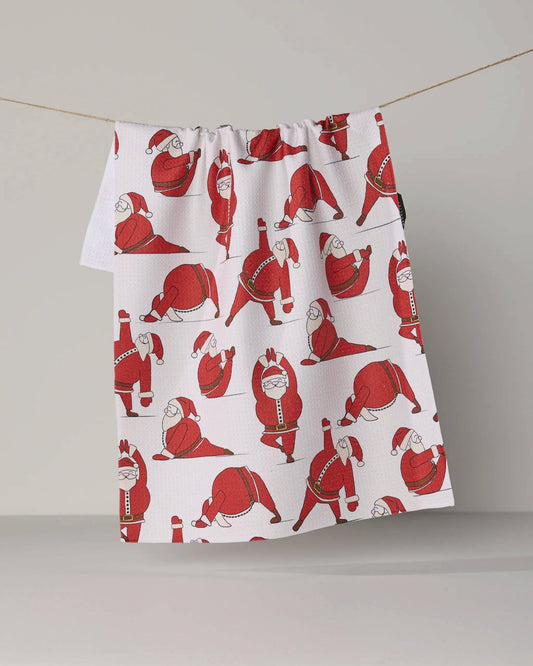 Geometry - Stretchy Santy Tea Towel - Holiday 2026