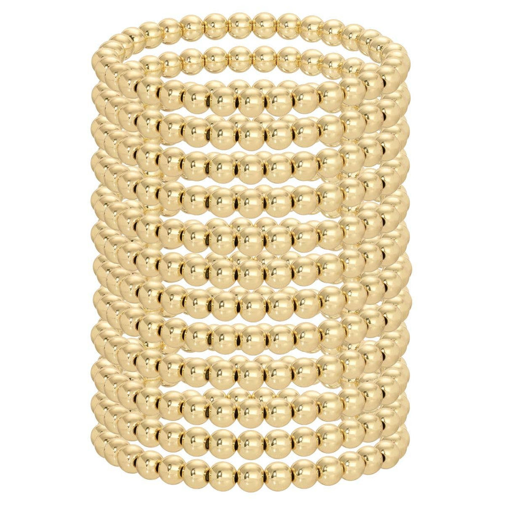 Splendid Iris - 6mm Beaded Bracelets