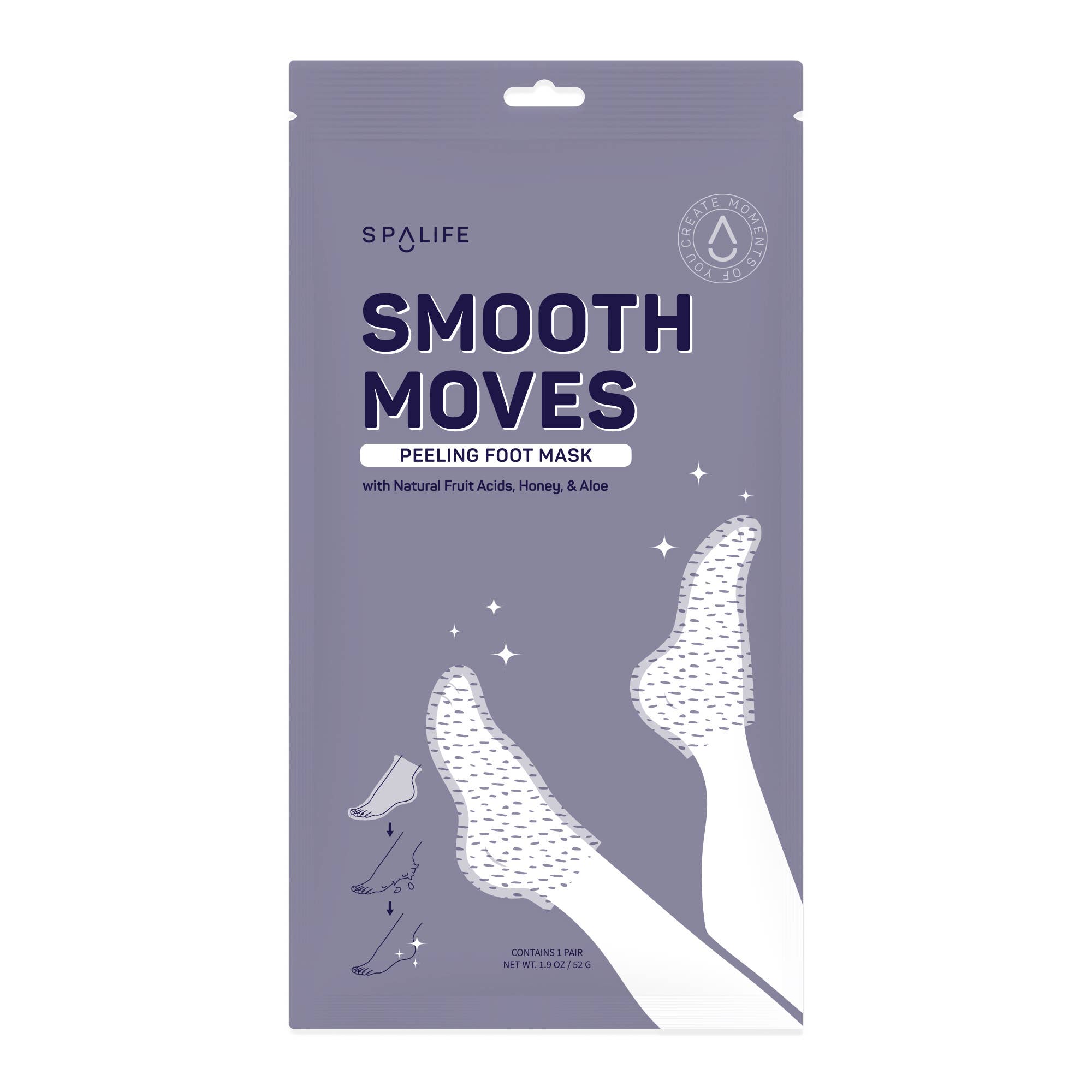 My Spa Life - Smooth Moves Peeling Foot Mask with Natural Fruit Acids
