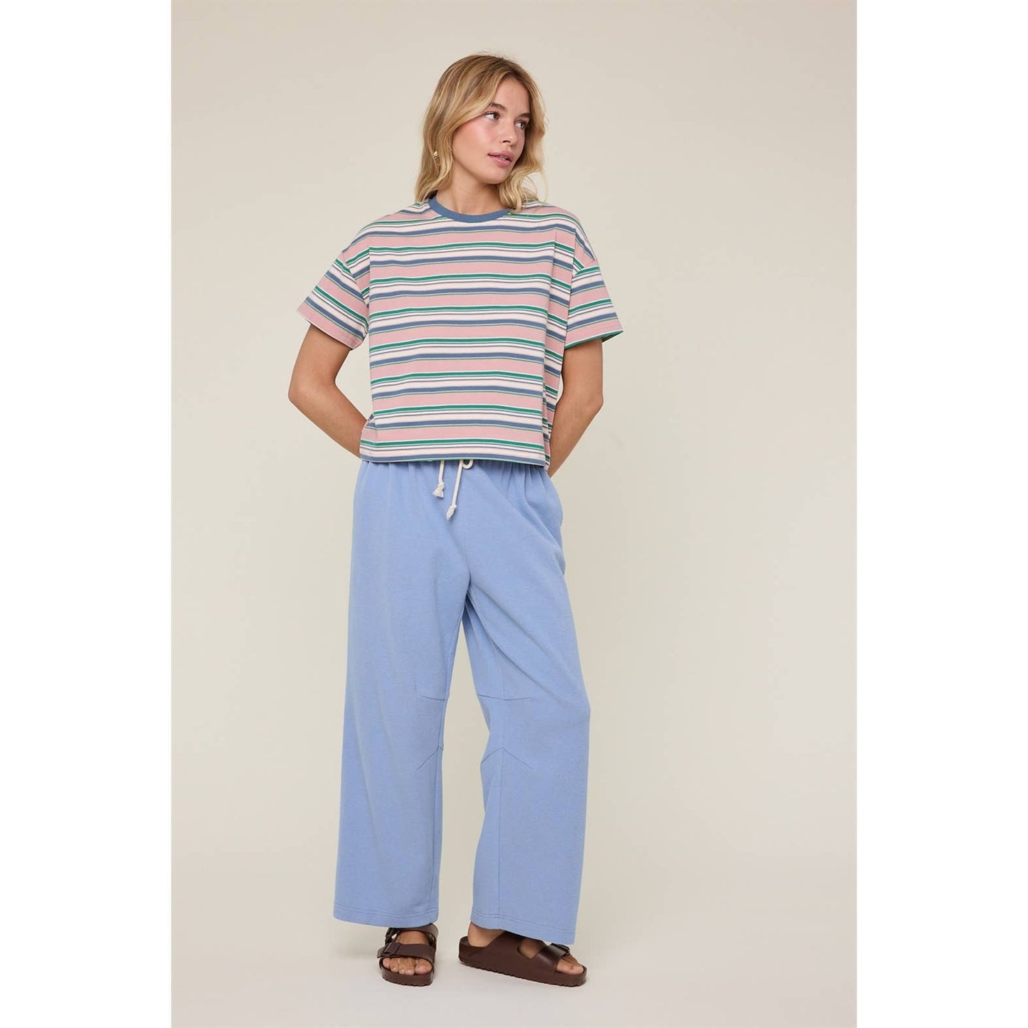The Easy Stripe Boxy Tee