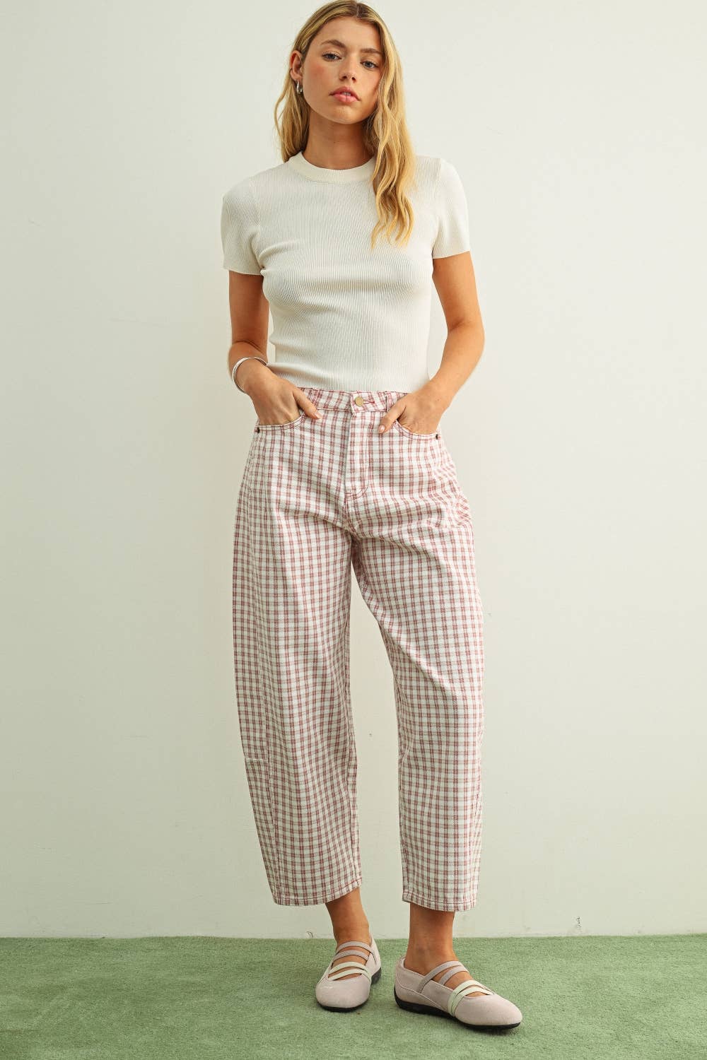 Gretchen Essential Classic Short Sleeve Rib Top