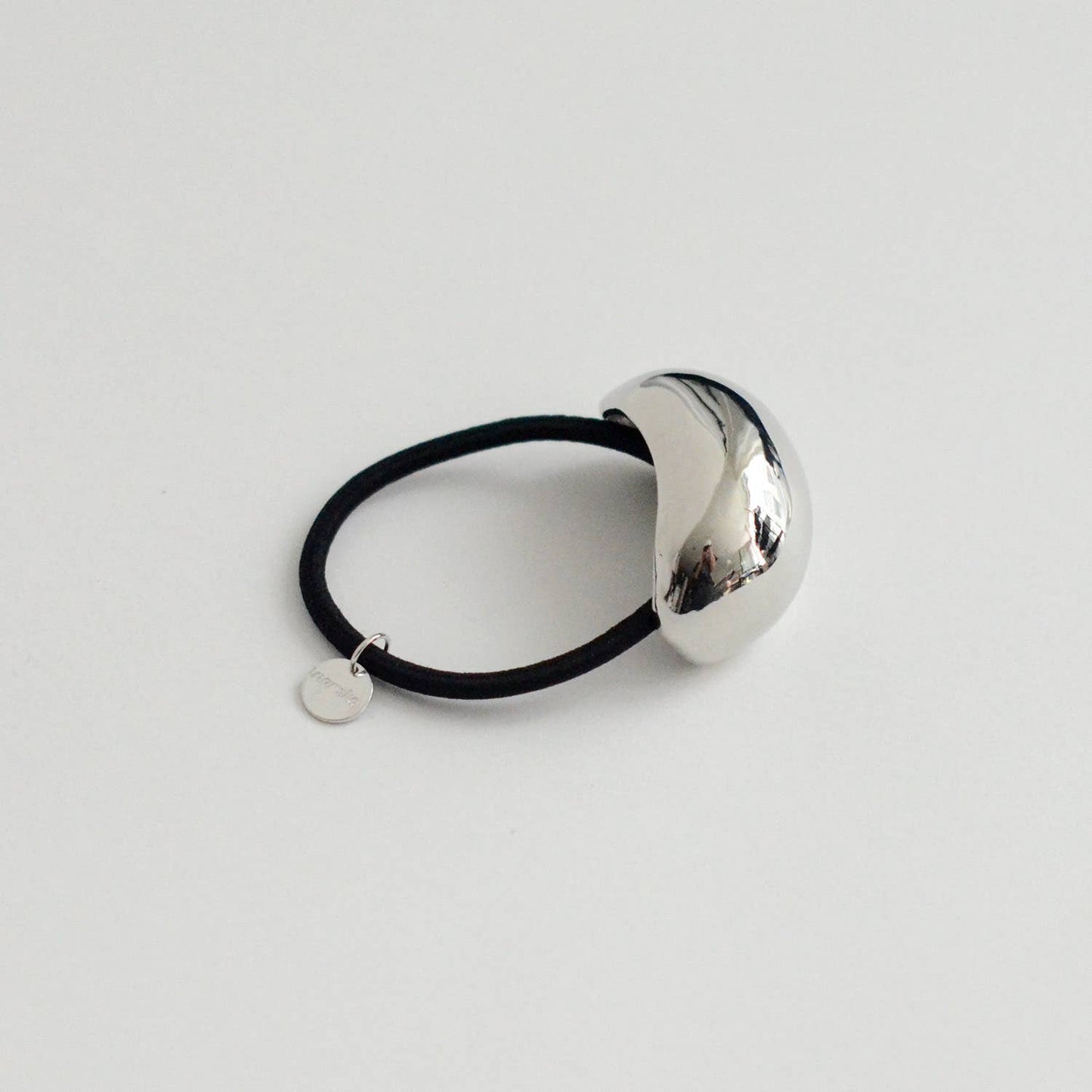 nar'sha - Bold Crescent Metal Cuff Hair Tie | Silver