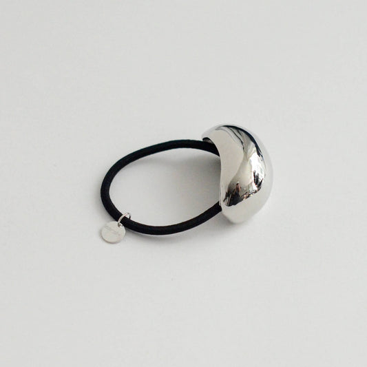 nar'sha - Bold Crescent Metal Cuff Hair Tie | Silver