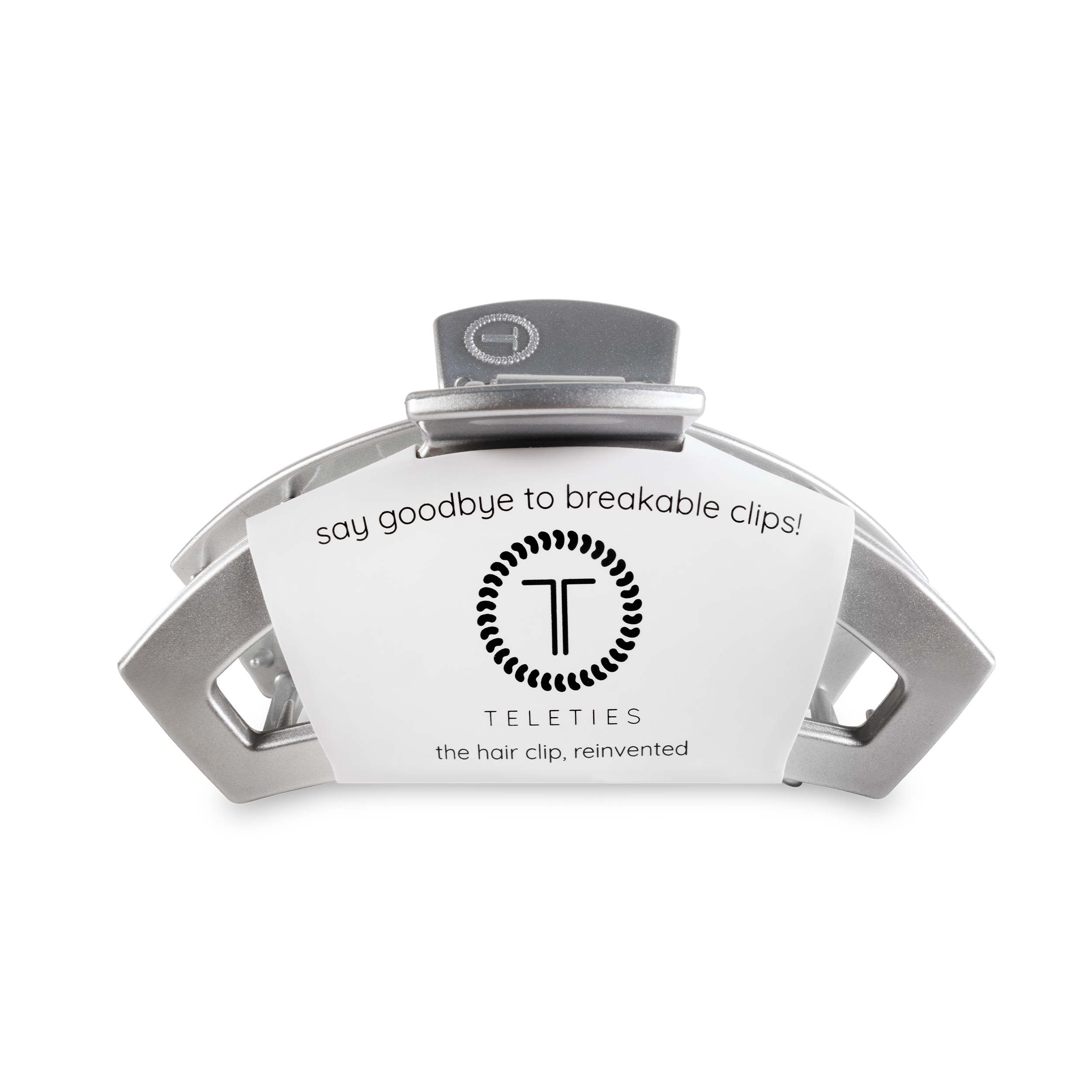 TELETIES - Open Hair Clip | Medium | Disco Daydream