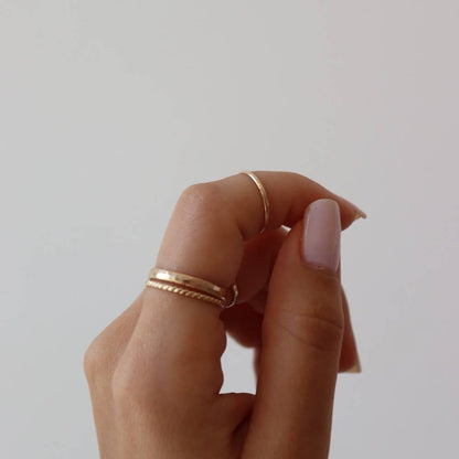Minimal Midi Ring: 14k Gold Fill / 4