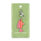 Lucky Feather - Ocean Life Keychain - Silver - Fish