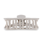 TELETIES - Open Hair Clip | Large | Silver Flames